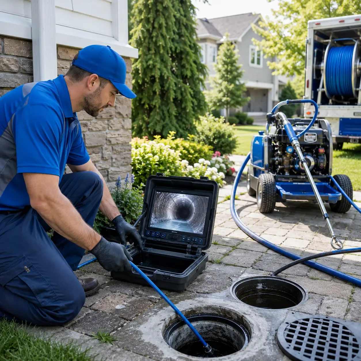 Outdoor drain cleaning professionals serving Marengo, WI